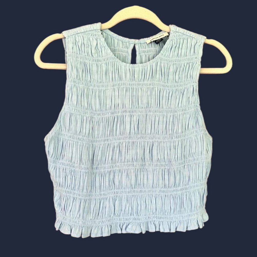 American Eagle Outfitters Ruffled Crop Tank​